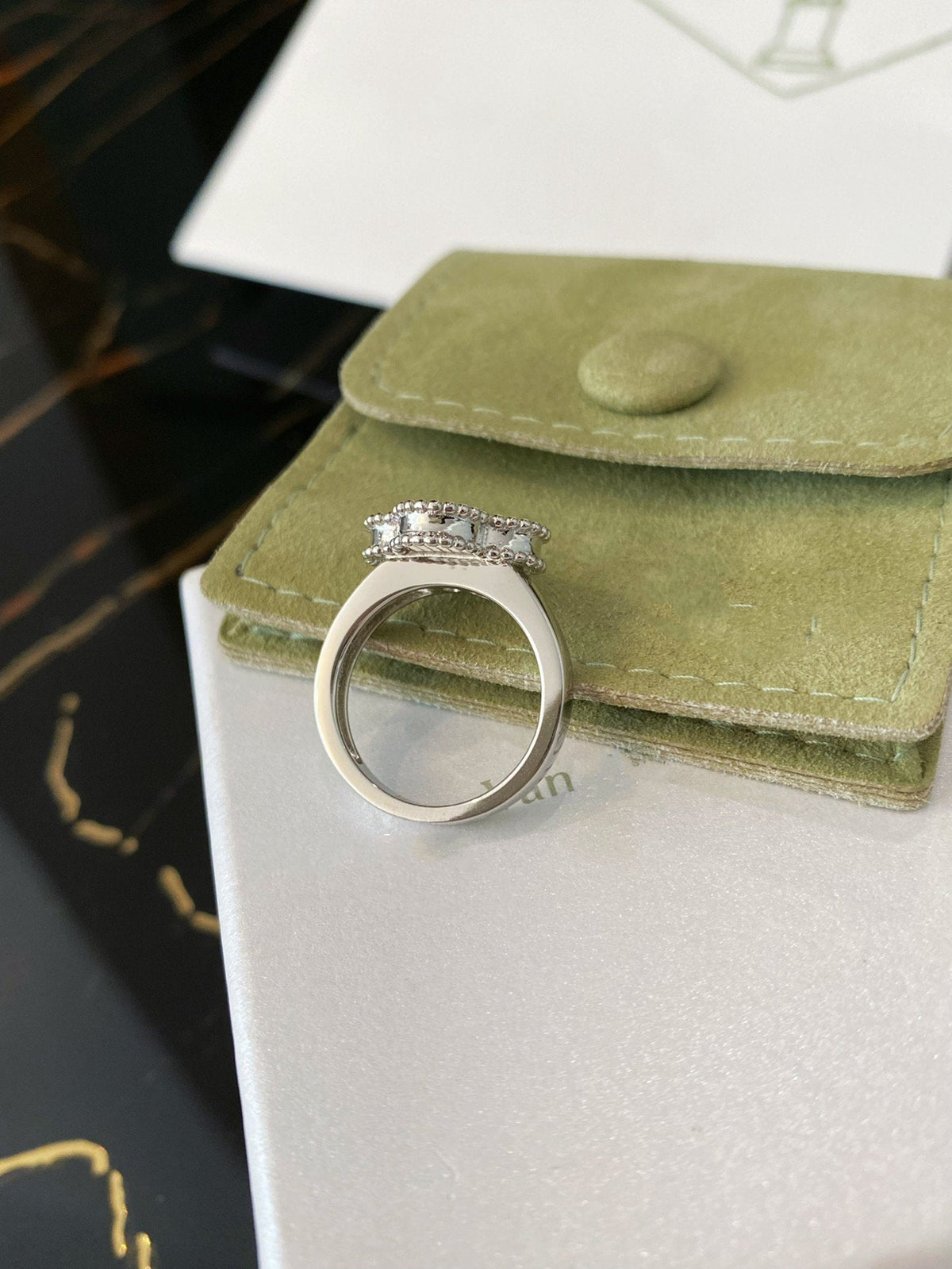 [⭐Reverie Jewels]CLOVER SILVER RING