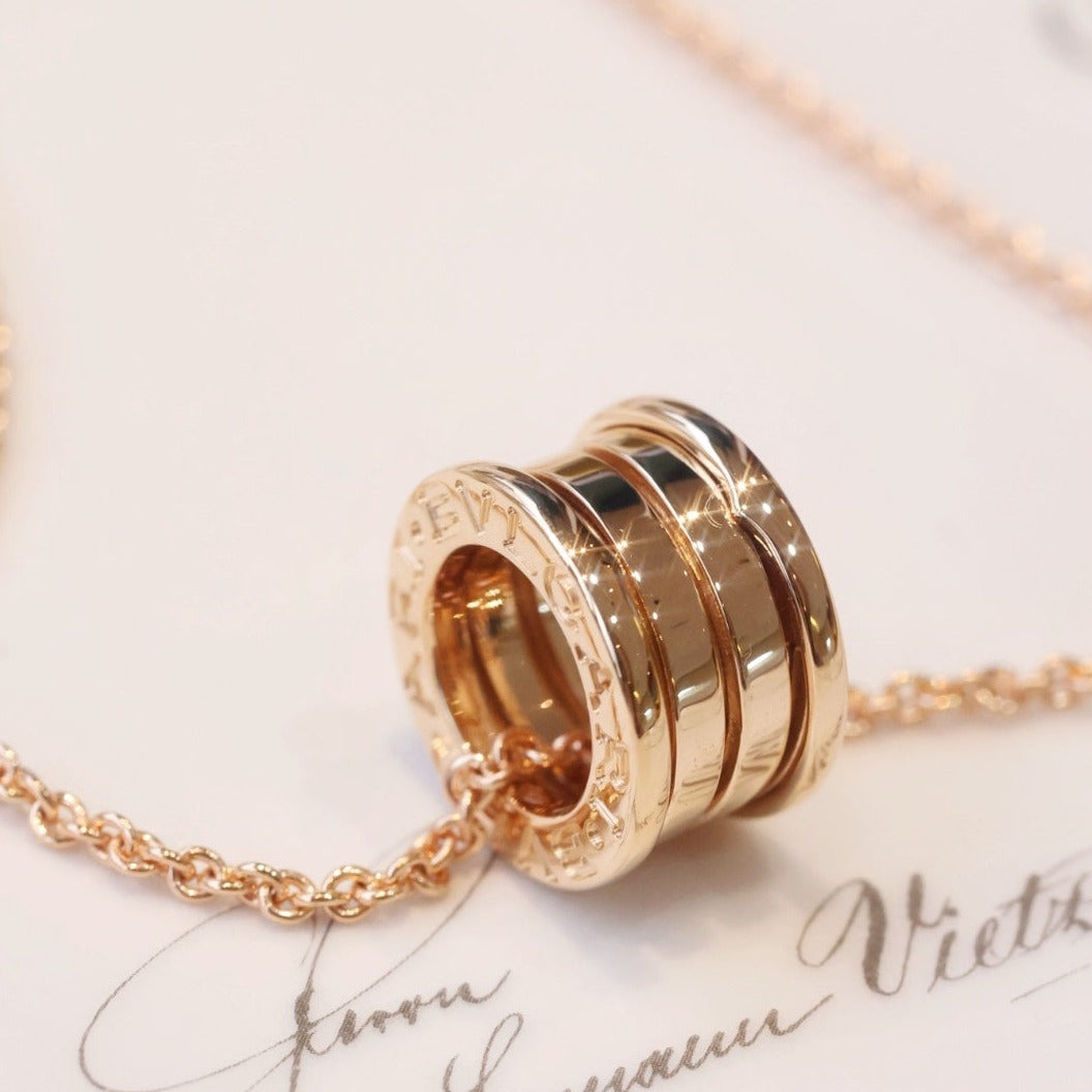 [⭐Reverie Jewels]ZERO 1 PINK GOLD NECKLACE