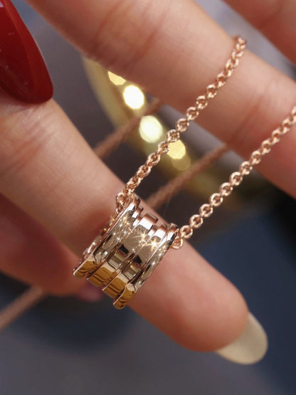 [⭐Reverie Jewels]ZERO 1 PINK GOLD NECKLACE