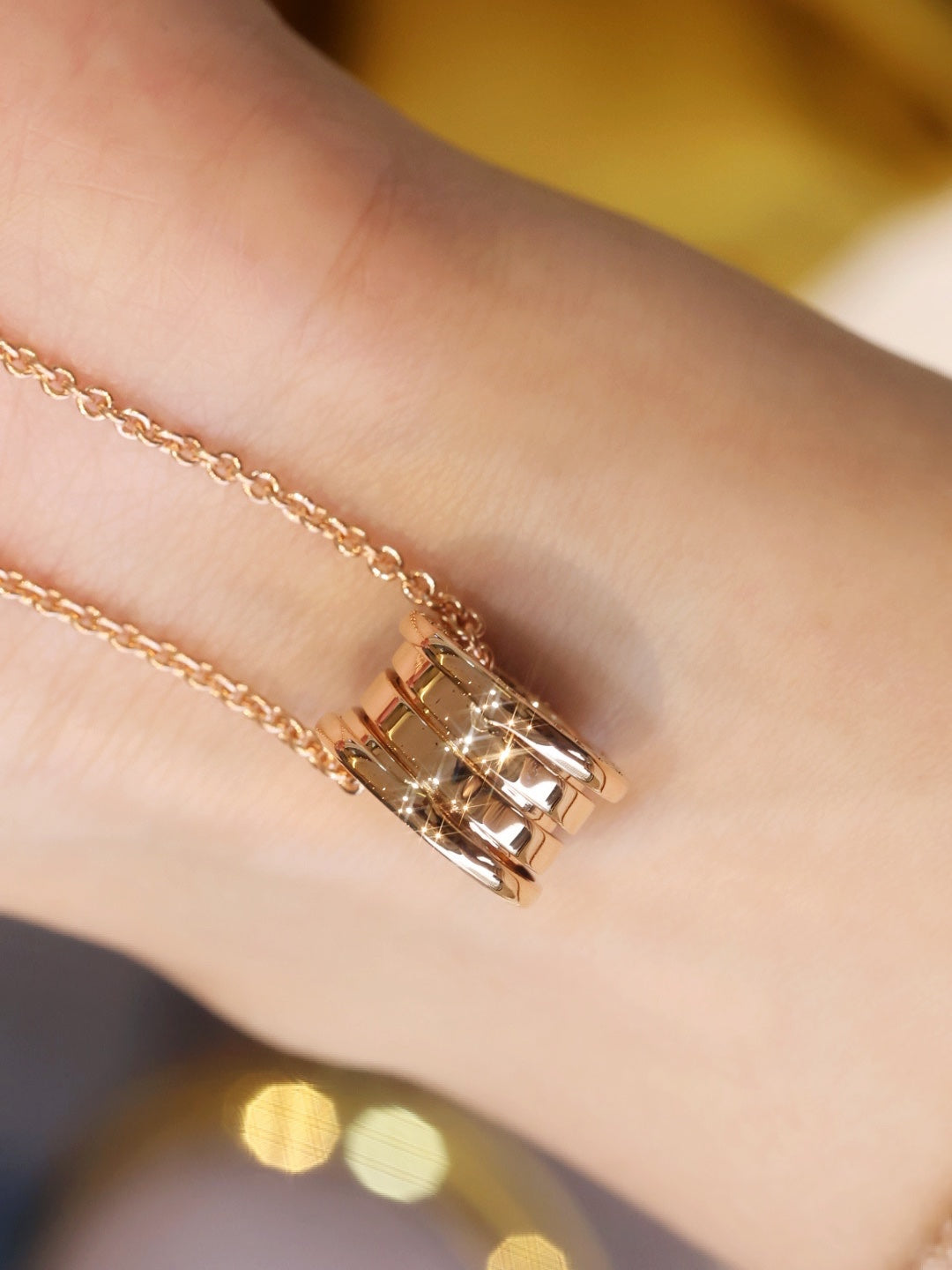 [⭐Reverie Jewels]ZERO 1 PINK GOLD NECKLACE