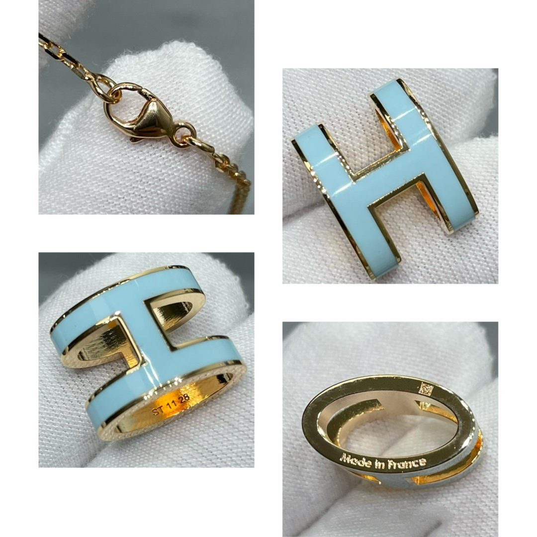 [⭐Reverie Jewels]POP H SKY BLUE NECKLACE