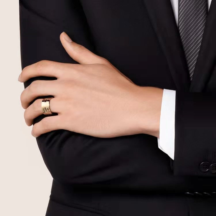 [⭐Reverie Jewels]LOVE 11MM LARGE RING