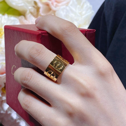 [⭐Reverie Jewels]LOVE 11MM LARGE RING