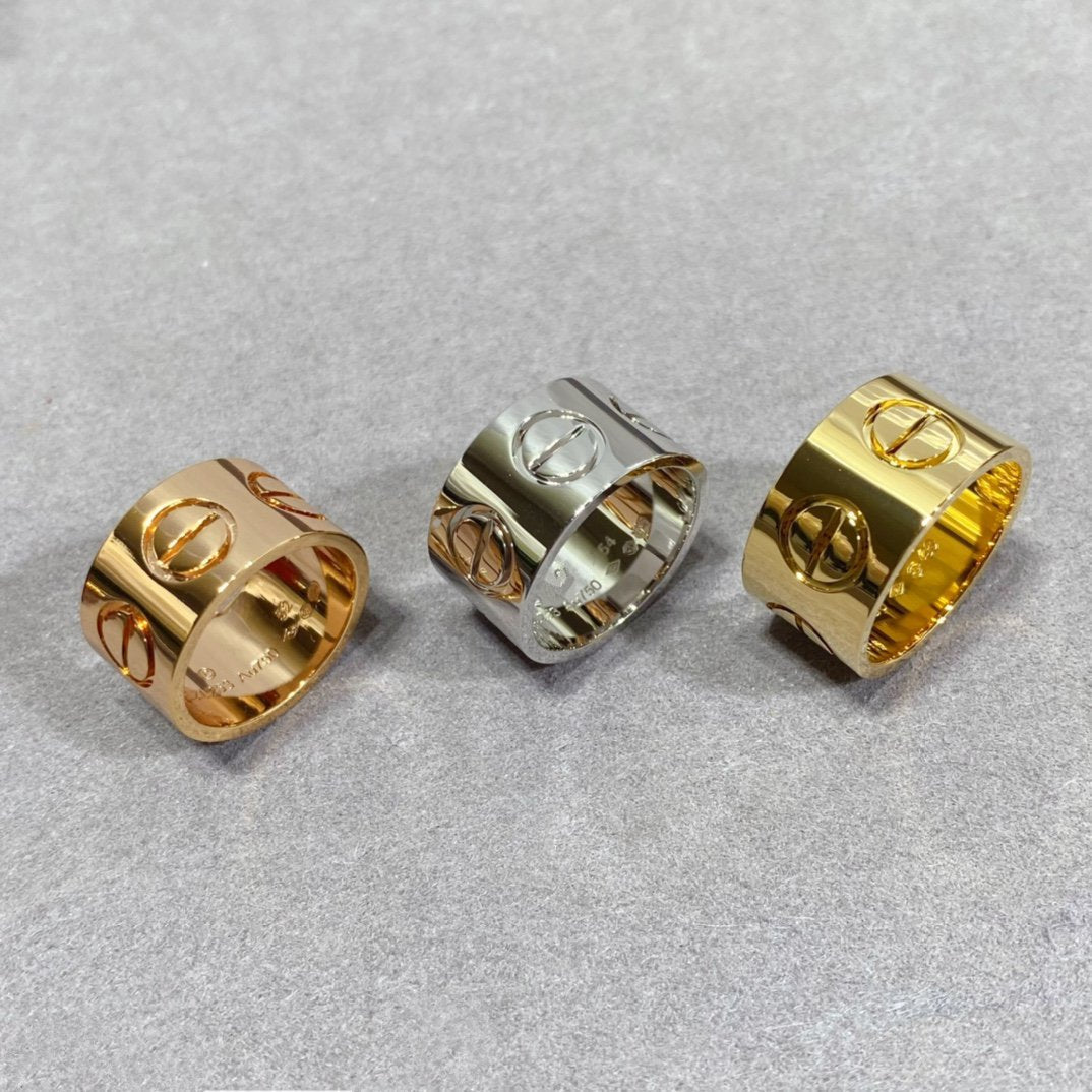 [⭐Reverie Jewels]LOVE 11MM LARGE RING