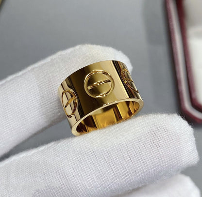 [⭐Reverie Jewels]LOVE 11MM LARGE RING