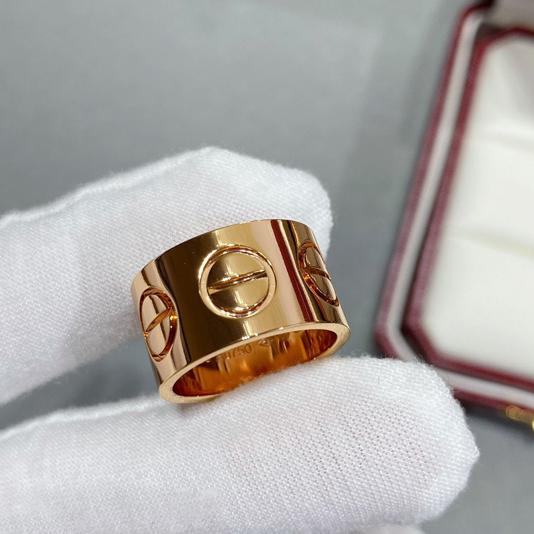 [⭐Reverie Jewels]LOVE 11MM LARGE RING