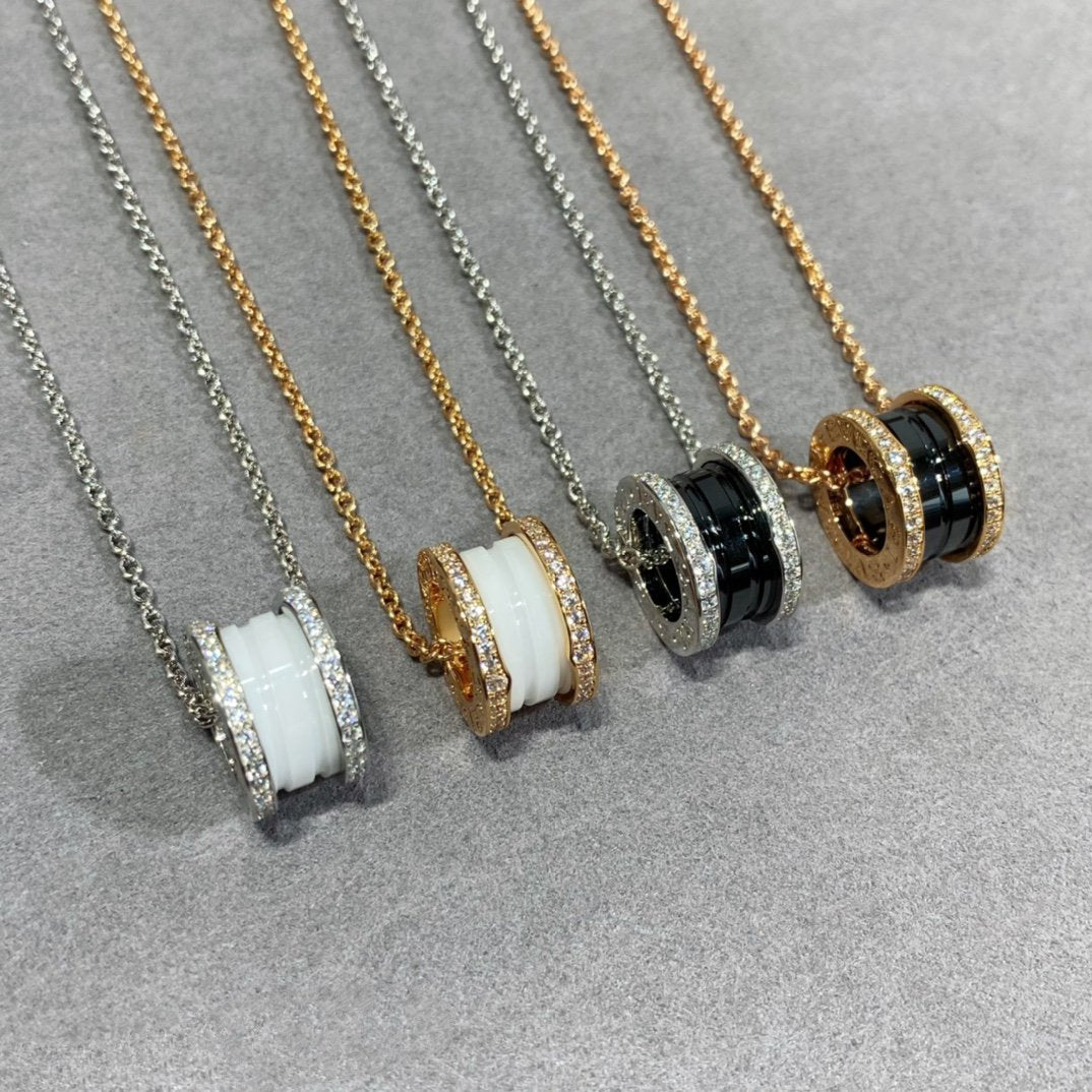 [⭐Reverie Jewels]ZERO 1 DIAMOND CERAMIC NECKLACE