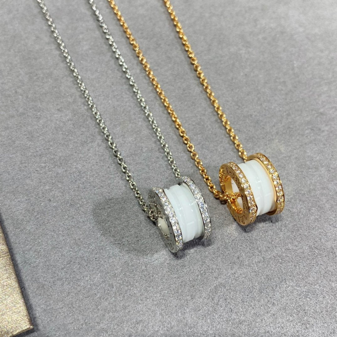 [⭐Reverie Jewels]ZERO 1 DIAMOND CERAMIC NECKLACE
