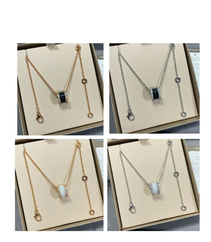 [⭐Reverie Jewels]ZERO 1 DIAMOND CERAMIC NECKLACE