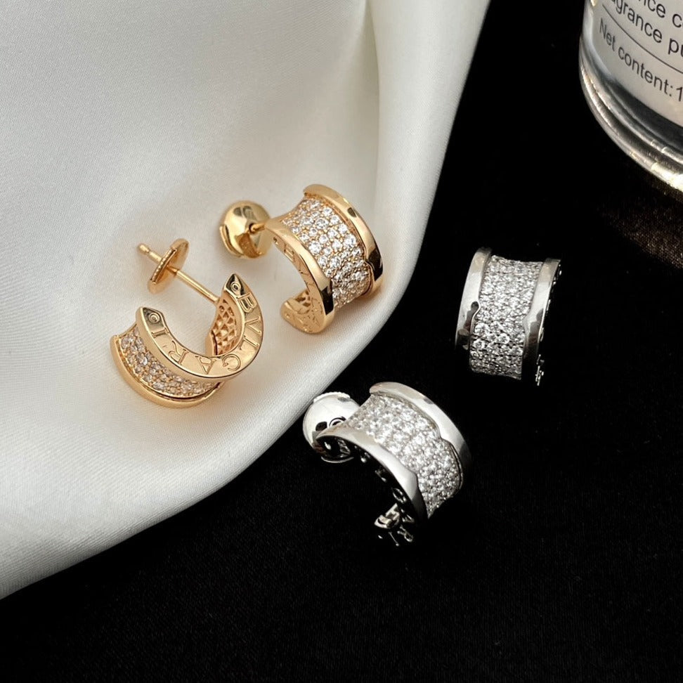 [⭐Reverie Jewels]ZERO 1 DIAMOND PAVED EARRINGS