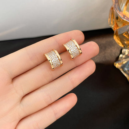 [⭐Reverie Jewels]ZERO 1 DIAMOND PAVED EARRINGS
