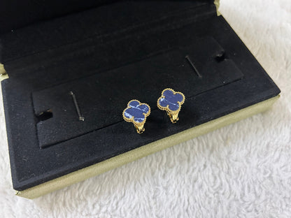 [⭐Reverie Jewels]CLOVER PIETERSITE MEDIUM STUD EARRINGS