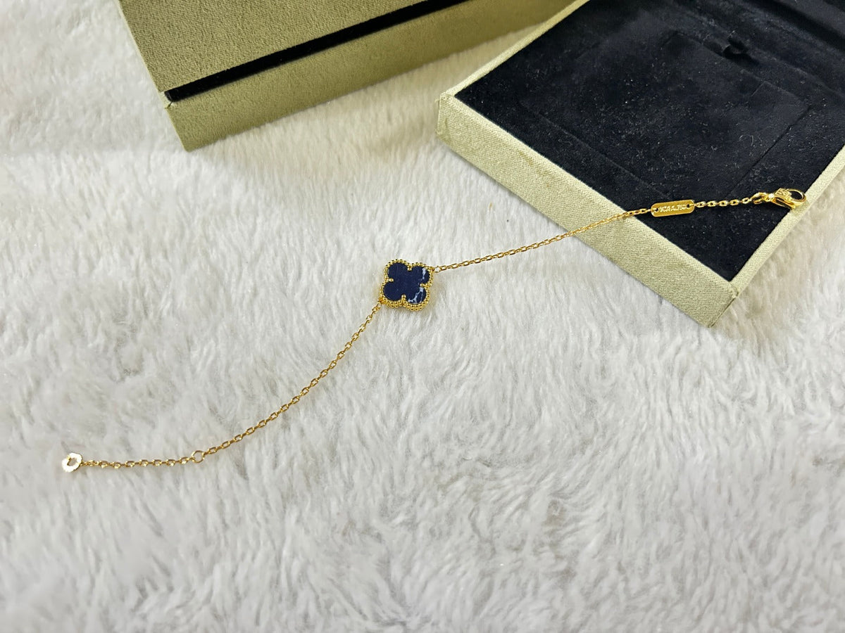 [⭐Reverie Jewels]CLOVER 1 MOTIF PIETERSITE BRACELET