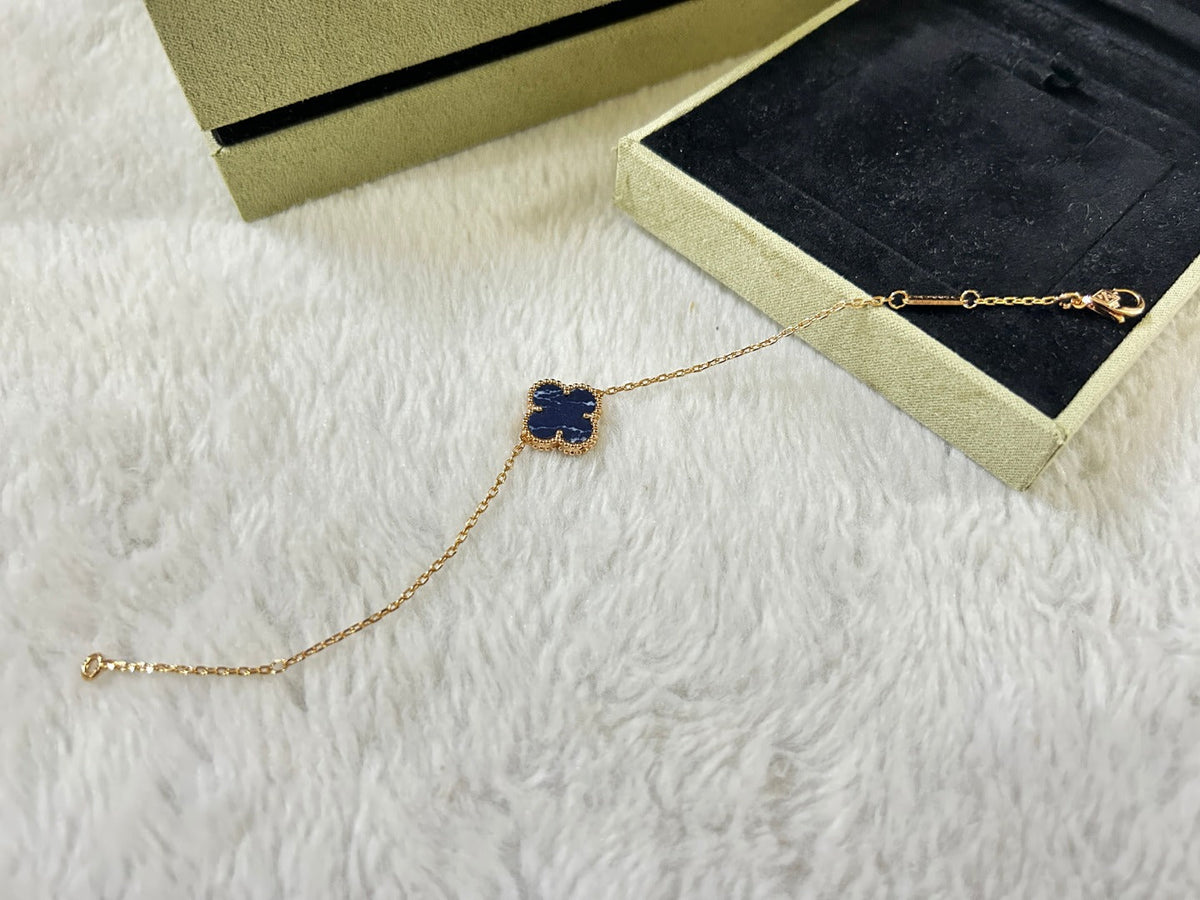 [⭐Reverie Jewels]CLOVER 1 MOTIF PIETERSITE BRACELET