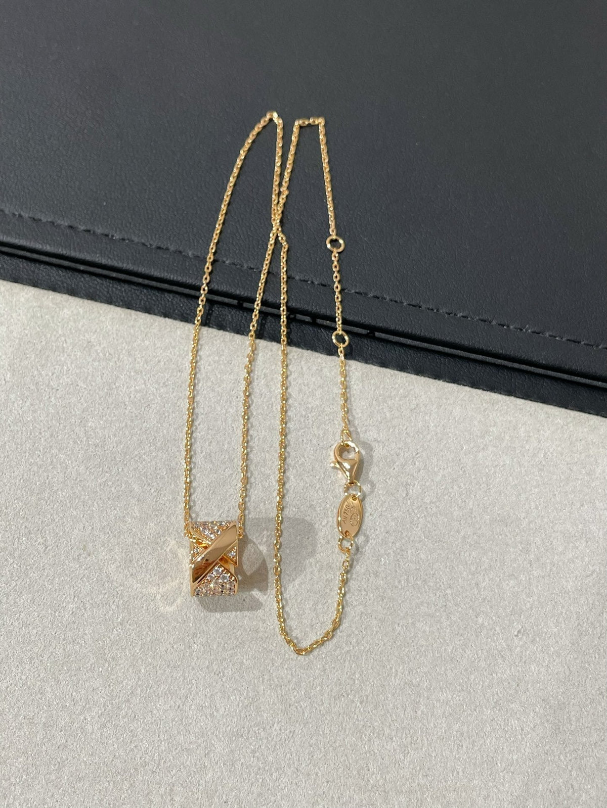 [⭐Reverie Jewels]LIENS EVIDENCE DIAMOND PAVED NECKLACE