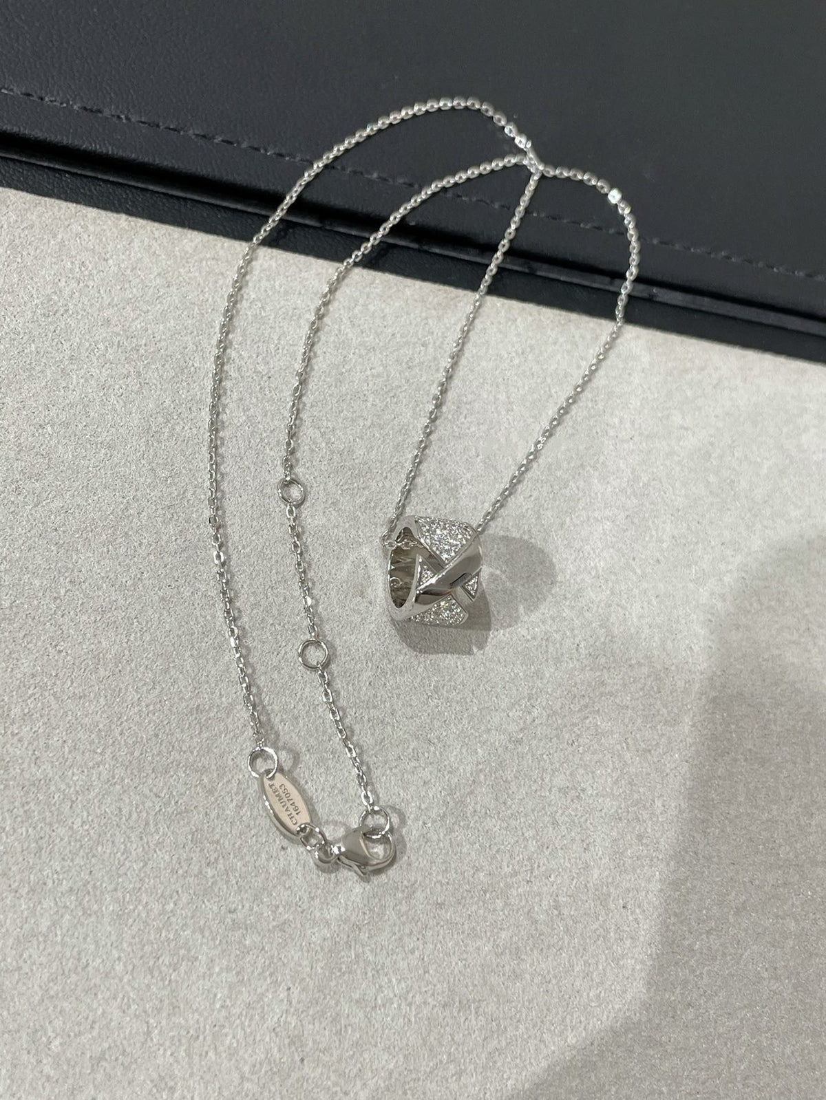 [⭐Reverie Jewels]LIENS EVIDENCE DIAMOND PAVED NECKLACE