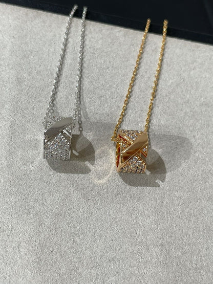 [⭐Reverie Jewels]LIENS EVIDENCE DIAMOND PAVED NECKLACE