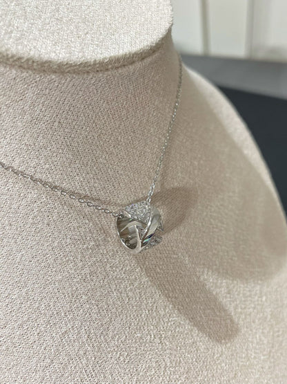 [⭐Reverie Jewels]LIENS EVIDENCE DIAMOND PAVED NECKLACE