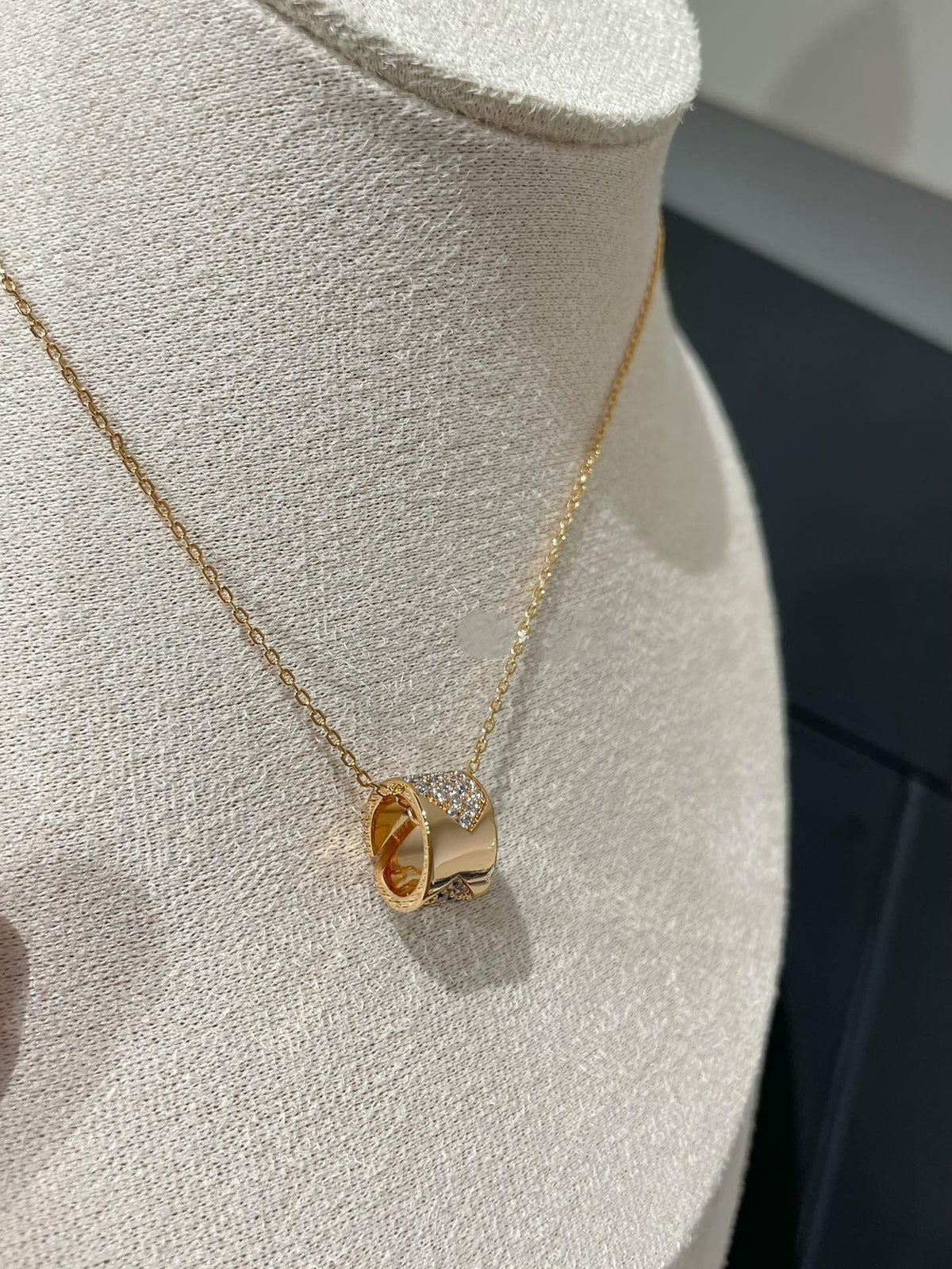 [⭐Reverie Jewels]LIENS EVIDENCE DIAMOND PAVED NECKLACE