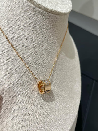 [⭐Reverie Jewels]LIENS EVIDENCE DIAMOND PAVED NECKLACE