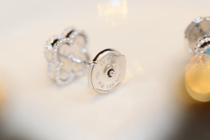 [⭐Reverie Jewels]CLOVER MINI TURQUOISE SILVER STUD EARRINGS