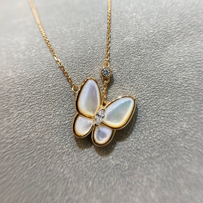 [⭐Reverie Jewels]BUTTERFLY MOP DIAMOND NECKLACE