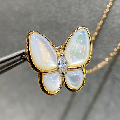 [⭐Reverie Jewels]BUTTERFLY MOP DIAMOND NECKLACE