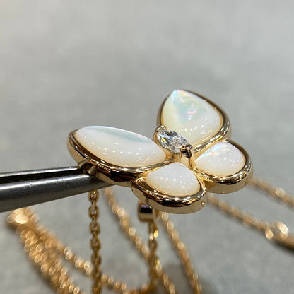 [⭐Reverie Jewels]BUTTERFLY MOP DIAMOND NECKLACE