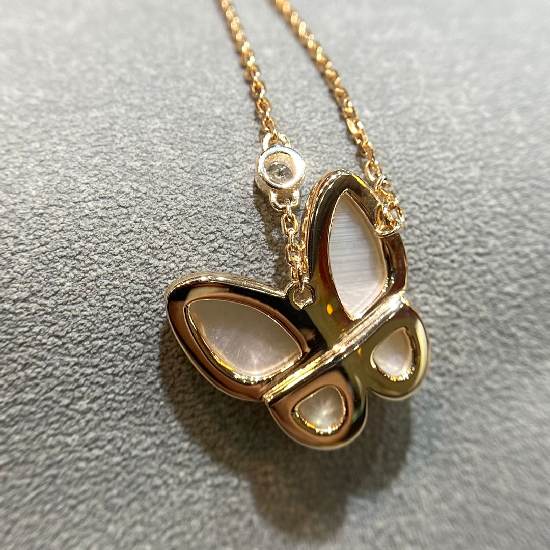 [⭐Reverie Jewels]BUTTERFLY MOP DIAMOND NECKLACE