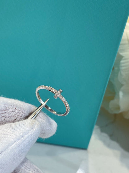 [Reverie Jewels]T SMALL RING DIAMOND SILVER