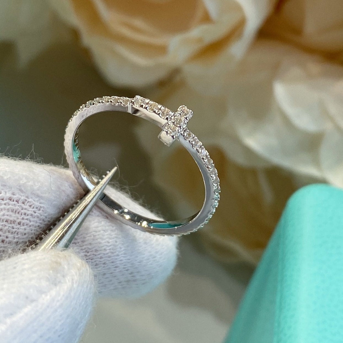 [Reverie Jewels]T SMALL RING DIAMOND SILVER