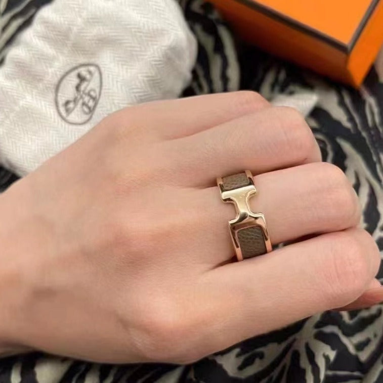 [⭐Reverie Jewels]OLYMPE PINK GOLD RING