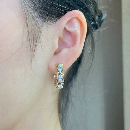 [Reverie Jewels]SCHLUMBERGER GOLD DIAMOND EARRINGS