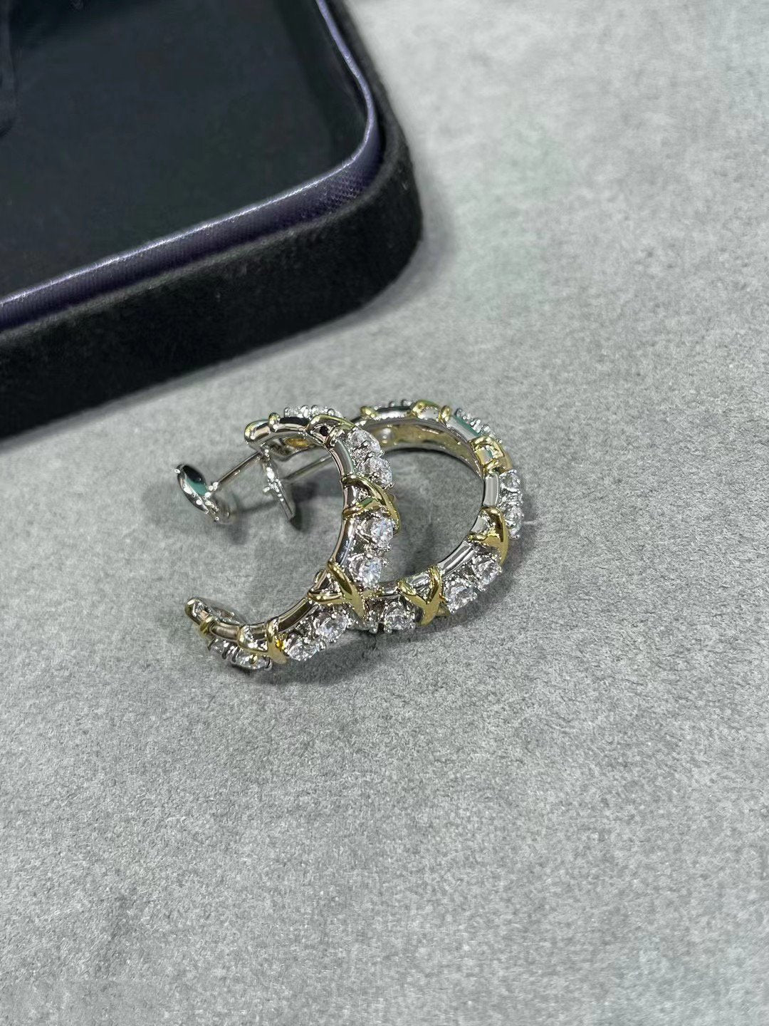 [Reverie Jewels]SCHLUMBERGER GOLD DIAMOND EARRINGS