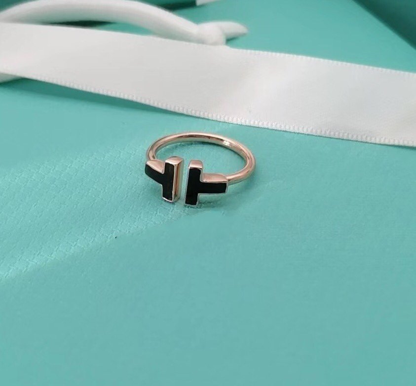 [Reverie Jewels]T SMALL ONYX PINK GOLD RING