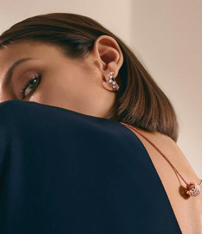 [⭐Reverie Jewels]BEE LOVE DIAMOND HOOP EARRINGS
