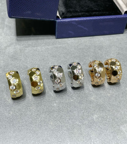 [⭐Reverie Jewels]BEE LOVE DIAMOND HOOP EARRINGS