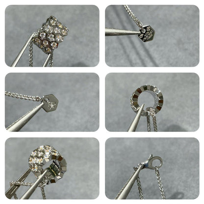 [⭐Reverie Jewels]BEE LOVE DIAMOND PAVED 3 ROW NECKLACE