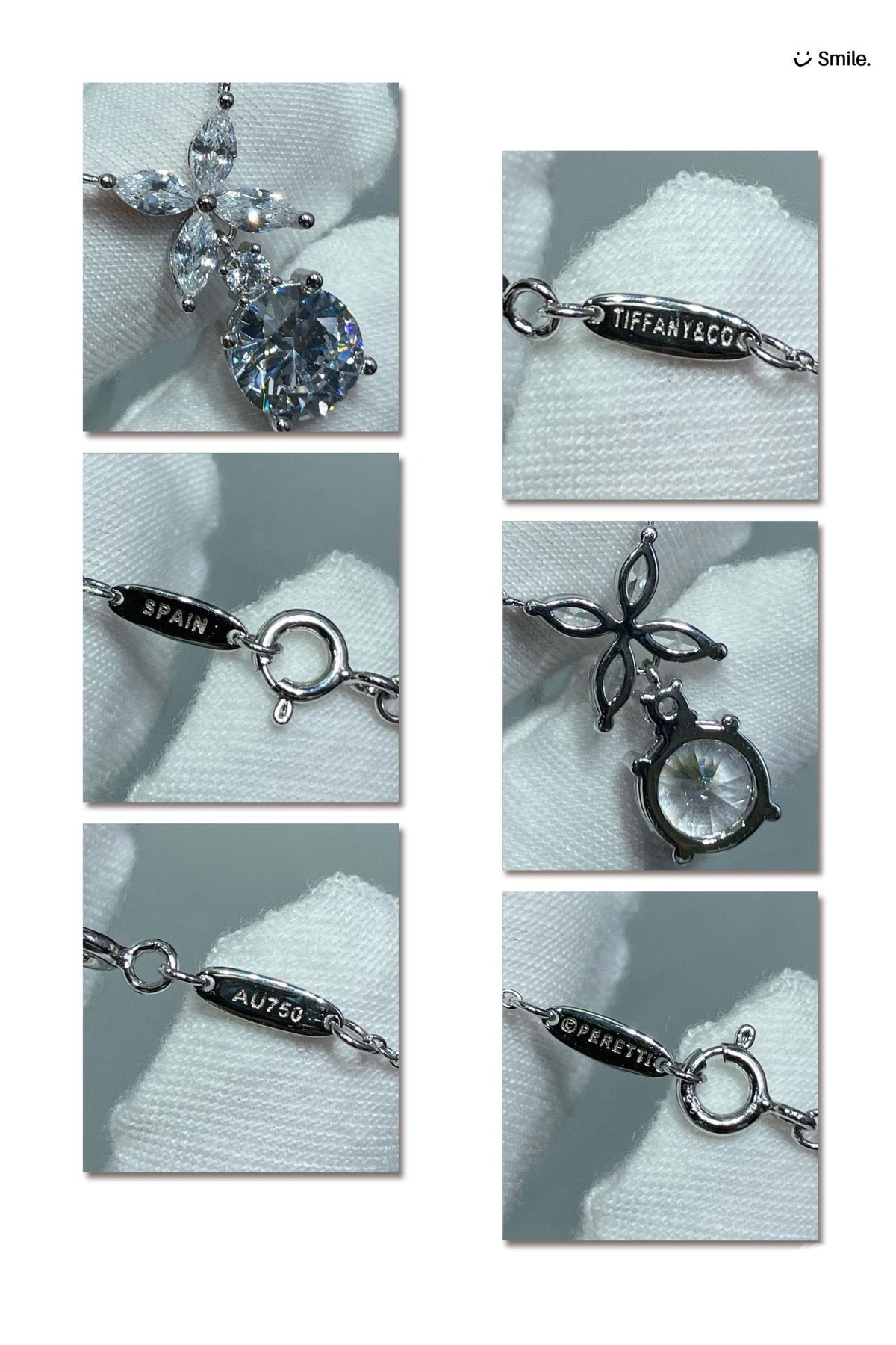 [Reverie Jewels]VICTORIA PENDANT SILVER DIAMOND NECKLACE