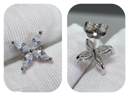 [Reverie Jewels]VICTORIA SILVER DIAMOND STUD MINI EARRINGS
