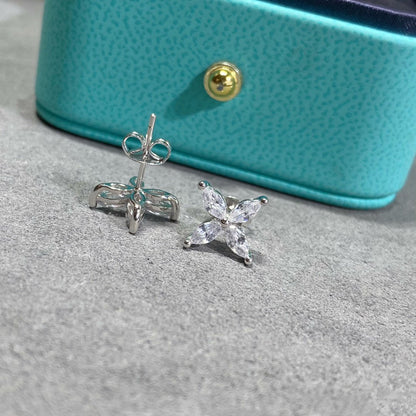 [Reverie Jewels]VICTORIA SILVER DIAMOND STUD MINI EARRINGS
