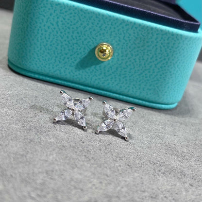 [Reverie Jewels]VICTORIA SILVER DIAMOND STUD MINI EARRINGS