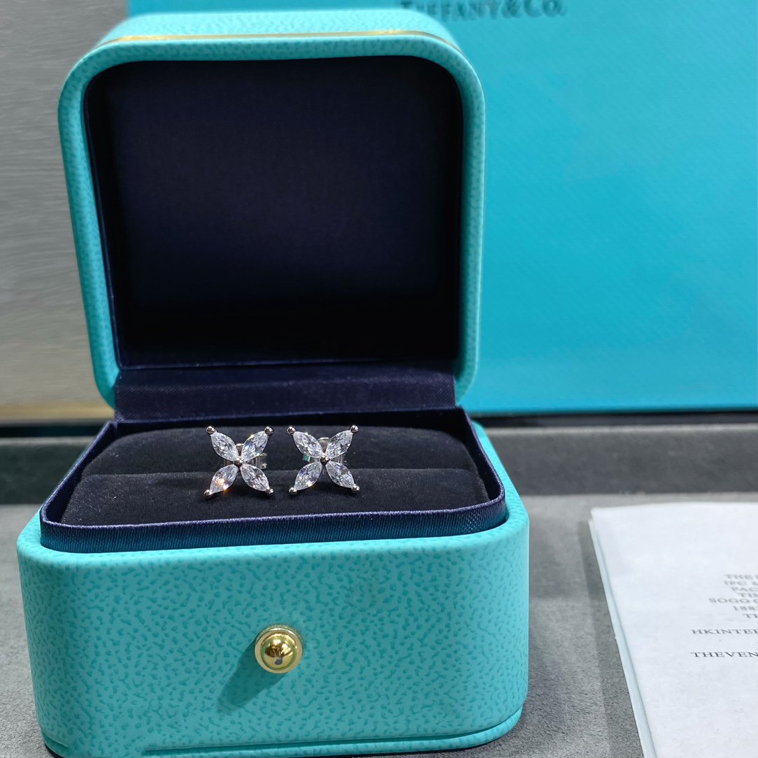 [Reverie Jewels]VICTORIA SILVER DIAMOND STUD MINI EARRINGS