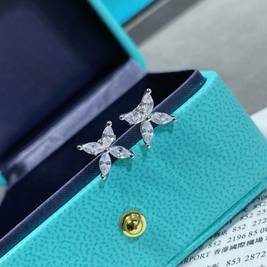 [Reverie Jewels]VICTORIA SILVER DIAMOND STUD MINI EARRINGS