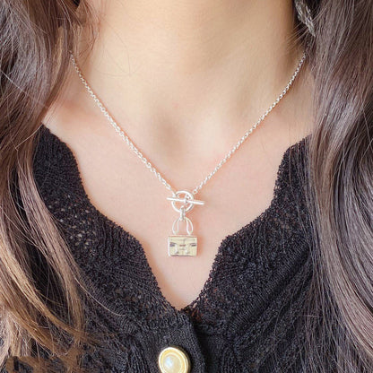 [⭐Reverie Jewels]CONSTANCE PEDANT SILVER NECKLACE