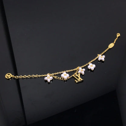 [⭐Reverie Jewels]LOGO 6 MOTIF STAR AND SUN GOLD BRACELET