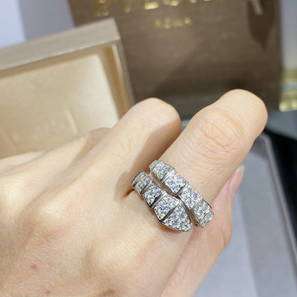 [⭐Reverie Jewels]SERPENTI RING SILVER DIAMOND PAVED