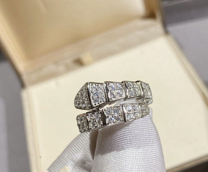 [⭐Reverie Jewels]SERPENTI RING SILVER DIAMOND PAVED
