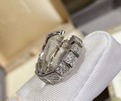 [⭐Reverie Jewels]SERPENTI RING SILVER DIAMOND PAVED