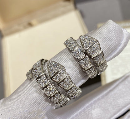 [⭐Reverie Jewels]SERPENTI RING SILVER DIAMOND PAVED